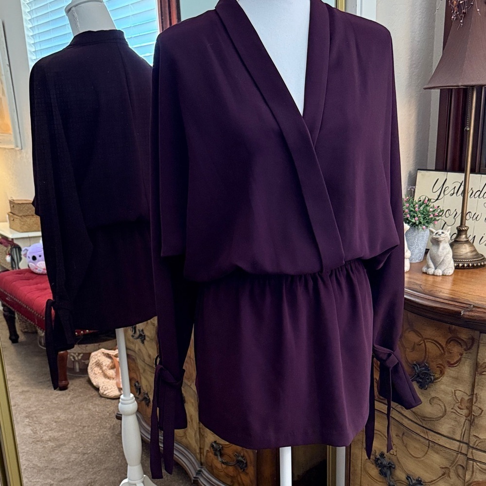 Amanda Uprichard Deep Purple Mini Dress